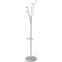 ALBA Garderobenständer FESTIVAL, Höhe: 1.870 mm, weiß/silber