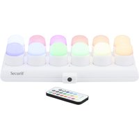 Securit Akku LED-Teelicht-Set AMSTERDAM, RGB-Farben