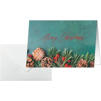 sigel Weihnachtskarte , Green Christmas, , A6 quer (A5)