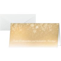 sigel Weihnachtskarte , Golden Christmas Night, , DIN lang