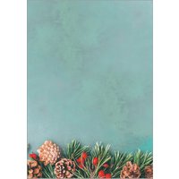 sigel Weihnachts-Motiv-Papier , Green Christmas, , A4, 90 g/qm