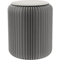 PAPERFLOW Faltbarer Hocker Flexistool, Höhe 420 mm, grau