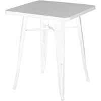 PAPERFLOW Outdoor-Tisch URBAN, (B)600 x (T)600 mm, weiß