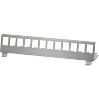 LogiLink Hutschienenhalter für 12 Keystone Module, Edelstahl