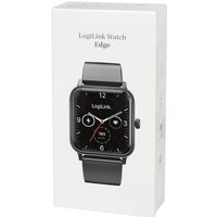 LogiLink Smartwatch , Edge, , 1,83, LCD-Touchscreen, schwarz