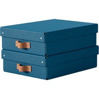 LEITZ Aufbewahrungsbox-Set Puro, Karton, 8 Liter, nachtblau