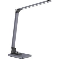 PAPERFLOW LED-Tischleuchte JOA, Standfuß, grau-metallic