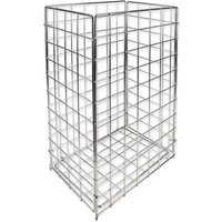 HYGOCLEAN Abfallkorb, Drahtgestell, Edelstahl, 60 Liter