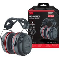 3M Pro-Protect Kapselgehörschutz 90545E, schwarz / rot