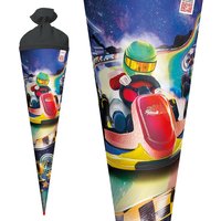 ROTH Schultüte , Kart Race, , rund, 700 mm, Folie