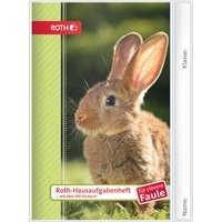ROTH Hausaufgabenheft Tiere für clevere Faule , Hase,