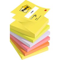 Post-it Haftnotizen z-notes, 76 x 76 mm, Neonfarben
