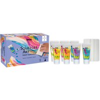 KREUL Kids Art Kinder-Künstlerfarbe, Squeegee Art Set