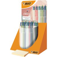 BIC Druckkugelschreiber 4 Colours Mineral Tones, Display