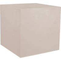 EDA Pflanzgefäß VOLCANIA, quadratisch, 395 mm, beige