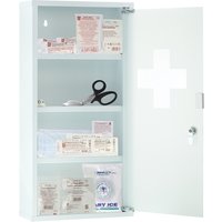 FIRST AID ONLY Erste-Hilfe-Schrank, Inhalt DIN 13157, weiß