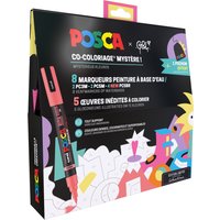 POSCA Pigmentmarker-Set , Mysteriös, , inkl. Malvorlagen