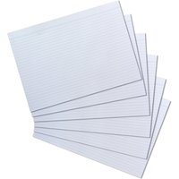 herlitz Karteikarten, DIN A4, liniert, weiß