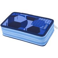 herlitz Schüleretui Doppel , Blue Goal, , 23-teilig