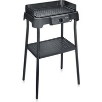 SEVERIN Standgrill PG 8596, mit Grillplatte, schwarz