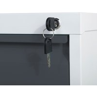 phoenix Aktenschrank FC1003GAK, 3 Schubladen, hellgrau/grau