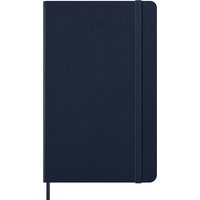 MOLESKINE Buchkalender 2027, Tage, L/A5, Hardcover, blau