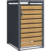 phoenix Mülltonnenbox GB1168AWK, Holzoptik, 1-türig