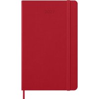 MOLESKINE Buchkalender 2027, Tage, L/A5, Hardcover, hellrot