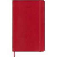 MOLESKINE Buchkalender 2027, Tage, L/A5, Softcover, hellrot