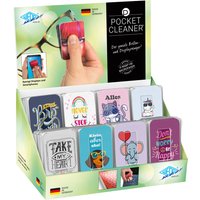 WEDO Brillen-Putztuch PocketCleaner, 32er Display