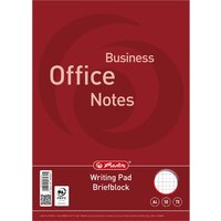 herlitz Briefblock , Business Office Notes, , DIN A4, kariert