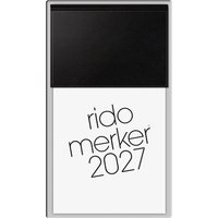 rido idé Tischkalender , Merker Miradur, , 2027, schwarz
