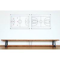 Bi-Office Weißwandtafel Fußballfeld, 600 x 450 mm