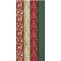 Clairefontaine Weihnachts-Geschenkpapier , Red Forest,