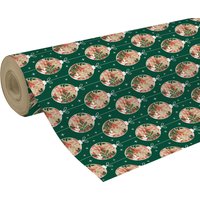 Clairefontaine Weihnachts-Geschenkpapier , Weihnachtskugeln,
