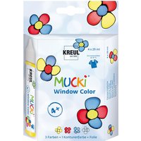 KREUL Window Color Pen , MUCKI, , 4er-Set