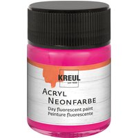 KREUL Acryl-Neonfarbe im Glas, neonpink, 50 ml