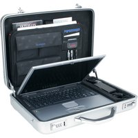 ALUMAXX Laptop-Attaché-Koffer , MERCATO, , Aluminium, silber