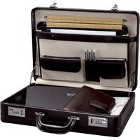 Alassio Attaché-Koffer , TAORMINA, , Leder, schwarz