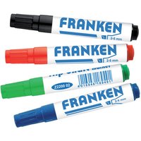 FRANKEN Flipchart Marker, Strichstärke: 2-6 mm, 4er Etui