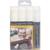 Securit Kreidemarker ORIGINAL LARGE, 4er Etui, weiß