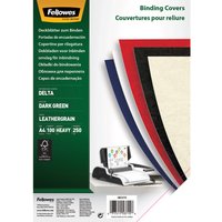 Fellowes Deckblatt Delta, Lederstruktur, DIN A3, schwarz