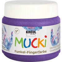 KREUL Funkel-Fingerfarbe , MUCKI, , zauber-lila, 150 ml