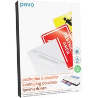pavo Laminierfolientasche, 54 x 86 mm, glänzend, 250 mic