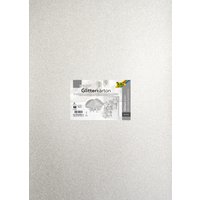 folia Glitterkarton, 500 x 700 mm, 300 g/qm, silber