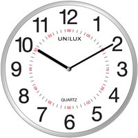 UNiLUX Wanduhr/Quarzuhr , ARIA, , Durchmesser: 305 mm, silber