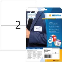HERMA Textil-/Namensetiketten SPECIAL, 199,6x143,5 mm, weiß