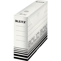 LEITZ Archiv-Schachtel Solid, weiß/schwarz, (B)100 mm