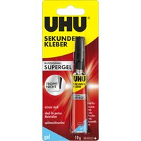 UHU Sekundenkleber blitzschnell SUPERGEL, 3 g UHU Sekundenkleber blitzschnell SUPERGEL, 3 g
