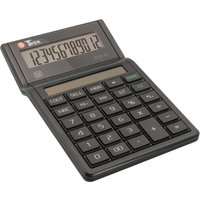 TWEN Tischrechner 12, 12-stelliges LC-Display, Solar